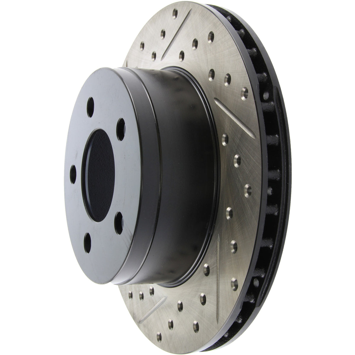 StopTech Sport Drilled/Slotted Brake Rotor; Front Right