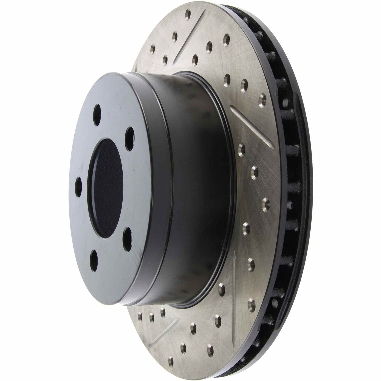 StopTech Sport Drilled/Slotted Brake Rotor; Front Right