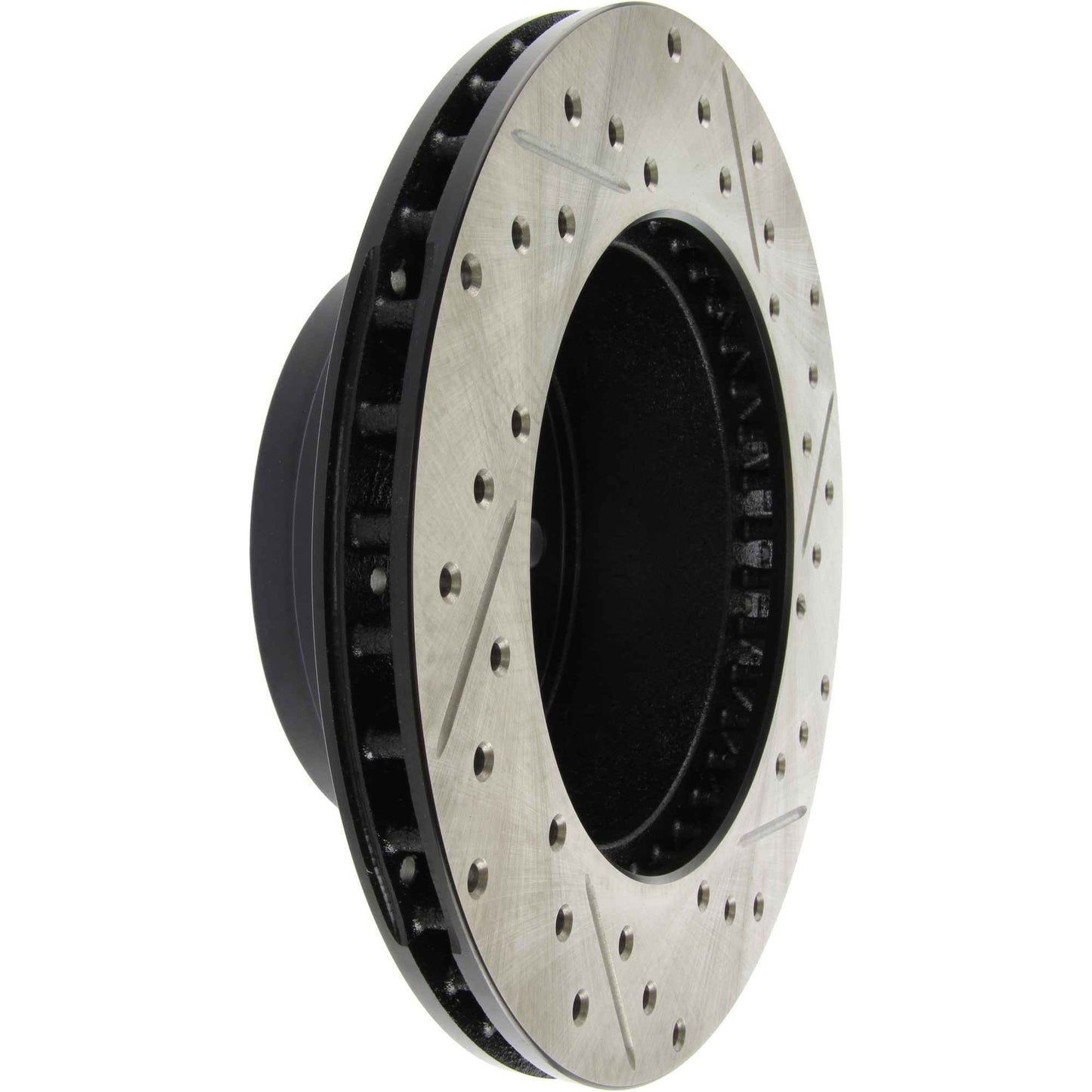 StopTech Sport Drilled/Slotted Brake Rotor; Front Right
