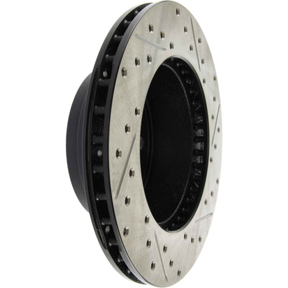 StopTech Sport Drilled/Slotted Brake Rotor; Front Right