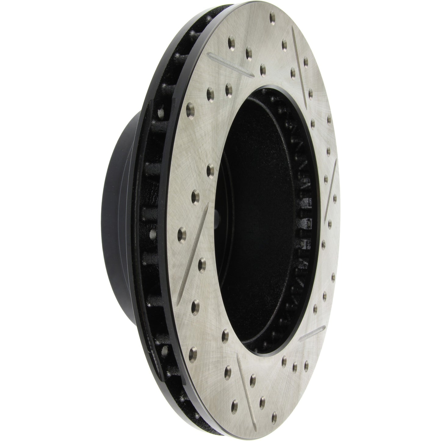StopTech Sport Drilled/Slotted Brake Rotor; Front Right