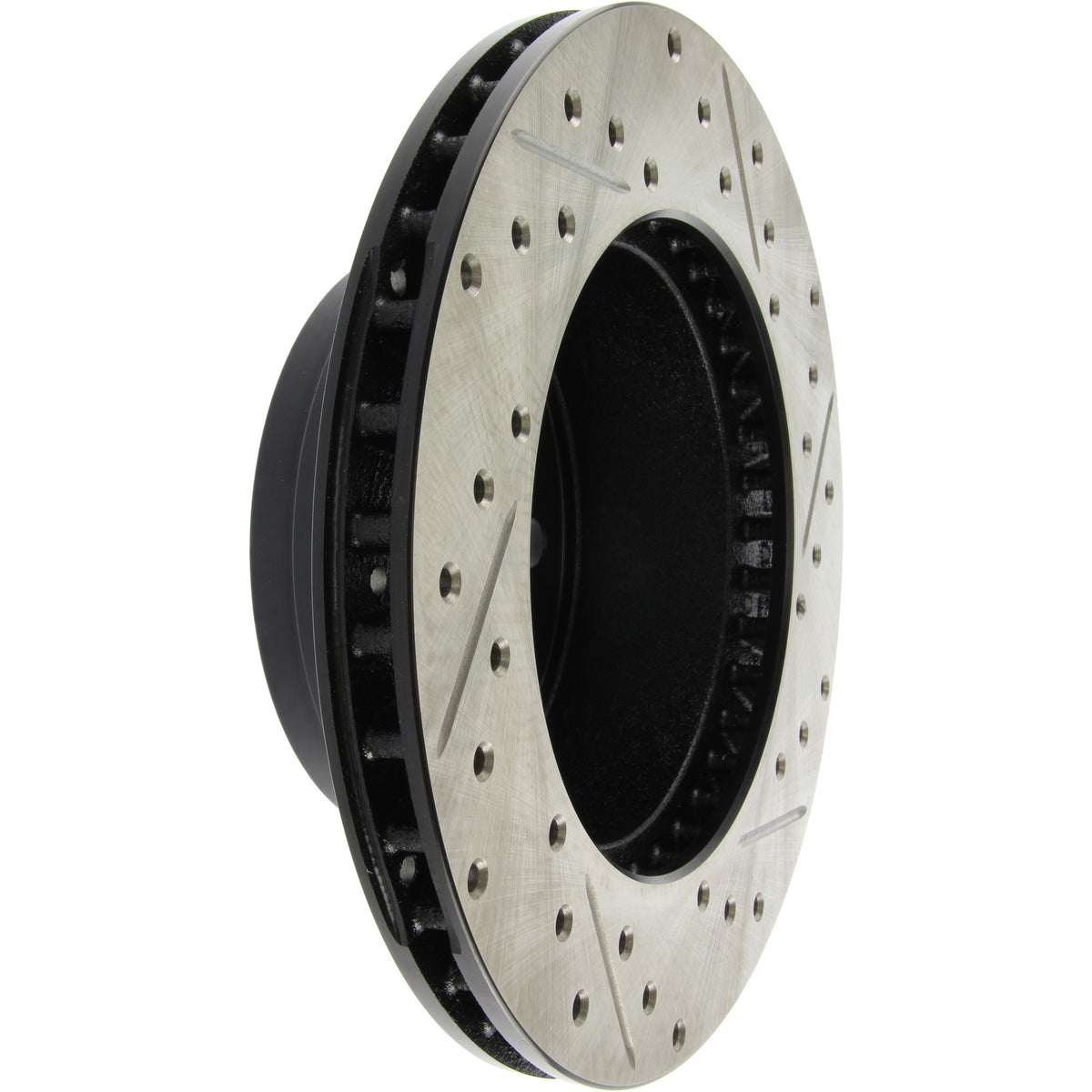 StopTech Sport Drilled/Slotted Brake Rotor; Front Right