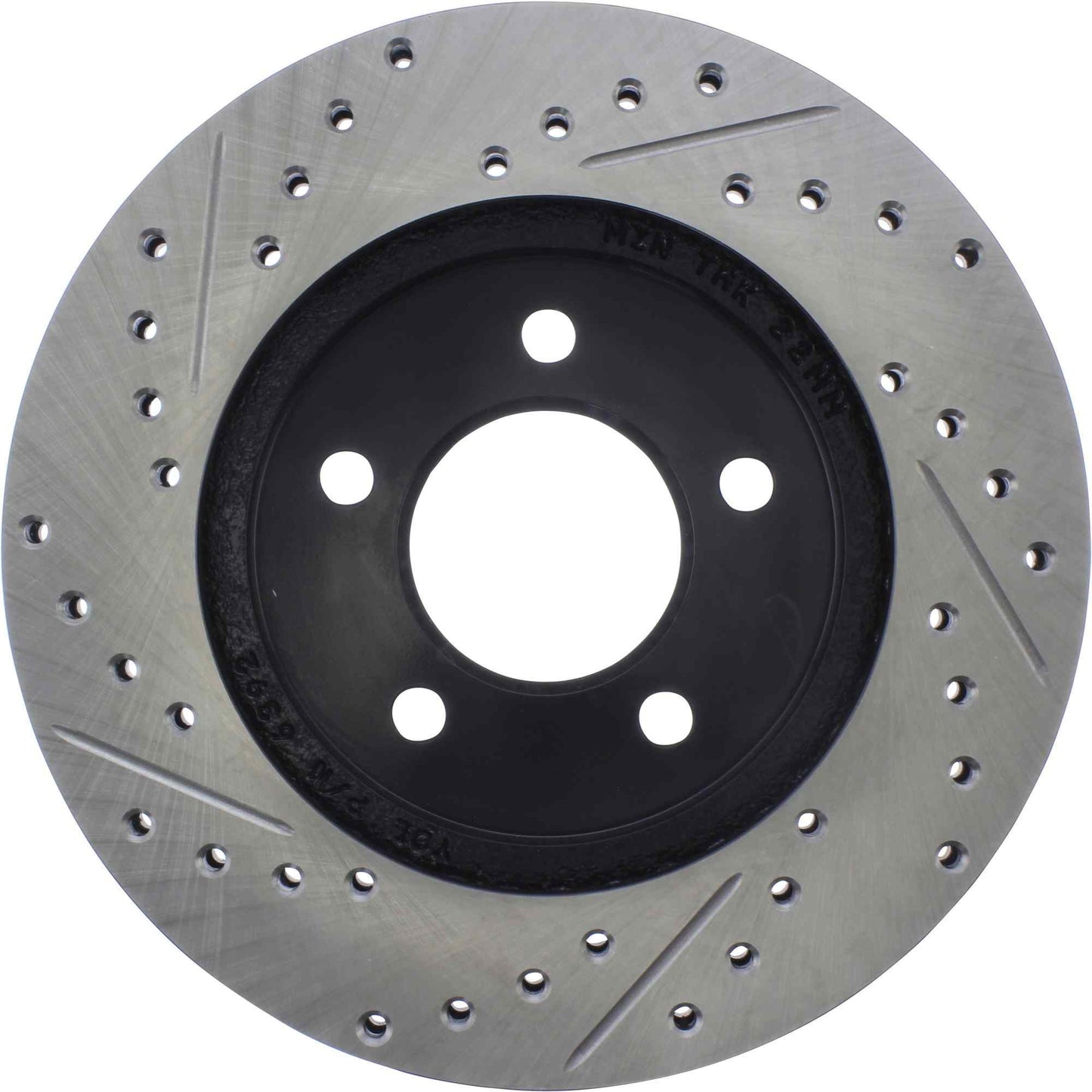 StopTech Sport Drilled/Slotted Brake Rotor; Front Left