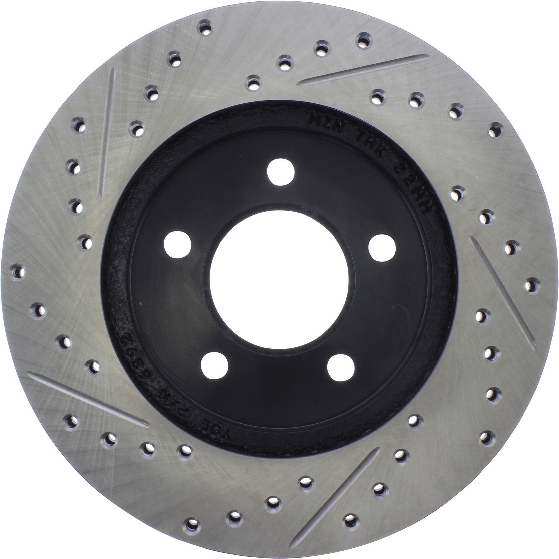StopTech Sport Drilled/Slotted Brake Rotor; Front Left