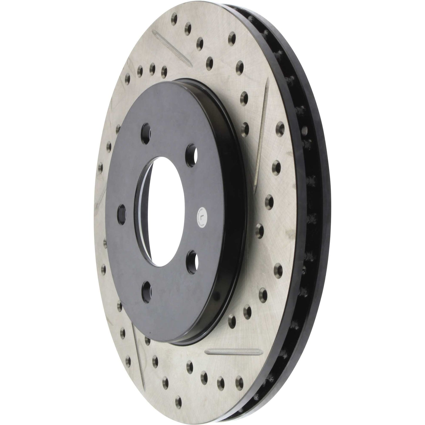 StopTech Sport Drilled/Slotted Brake Rotor; Front Left
