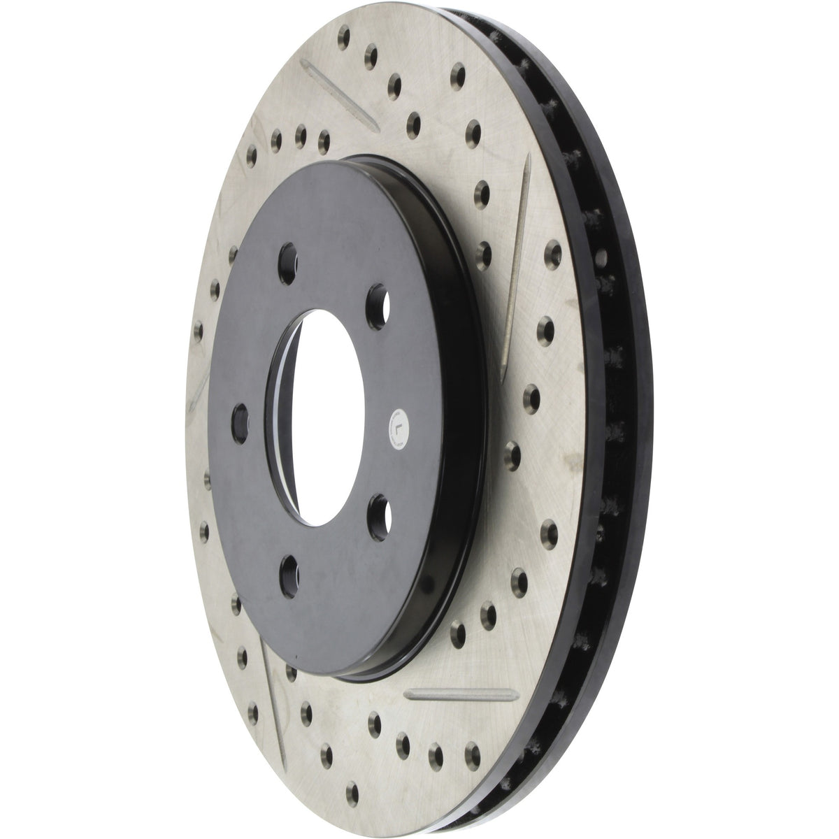 StopTech Sport Drilled/Slotted Brake Rotor; Front Left