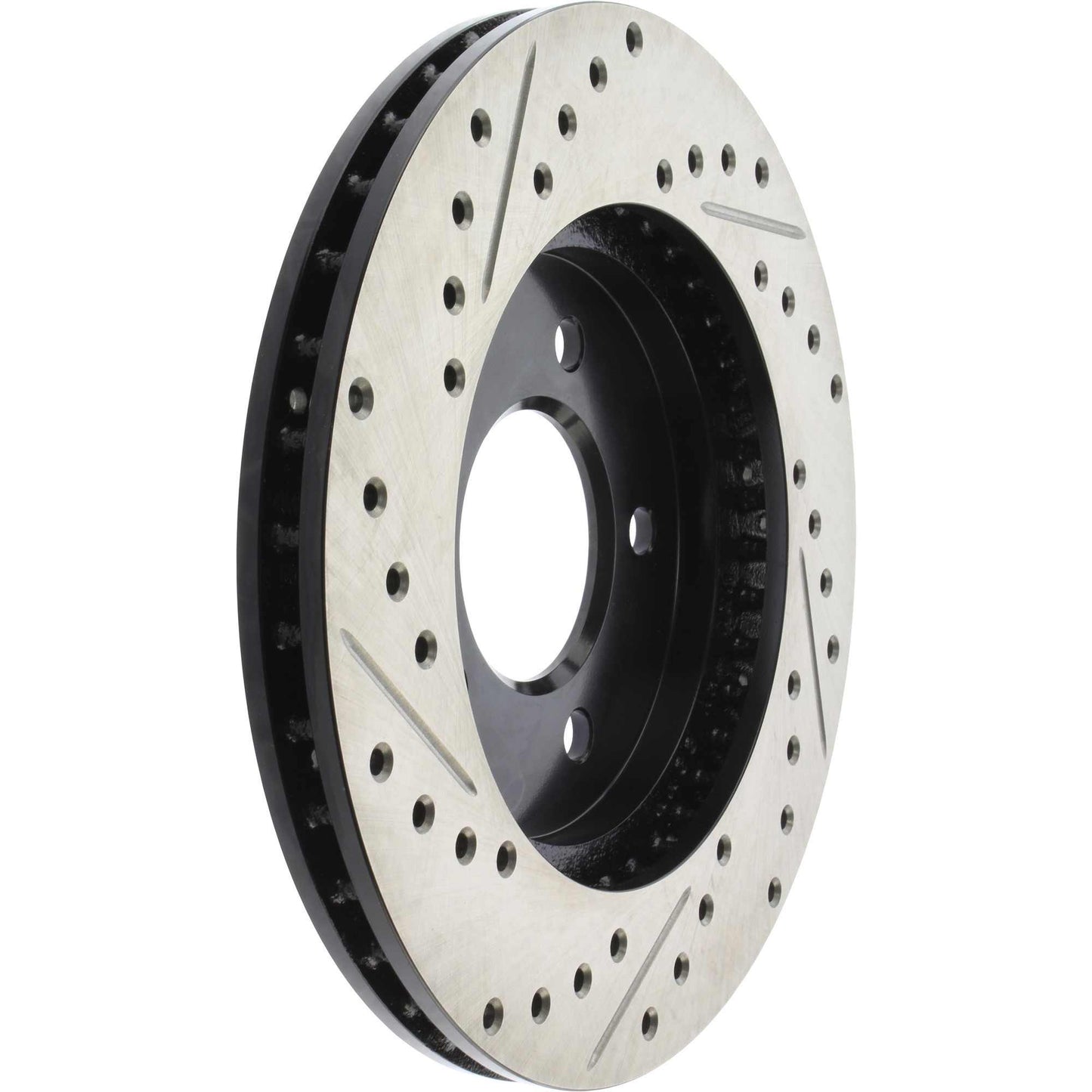 StopTech Sport Drilled/Slotted Brake Rotor; Front Left