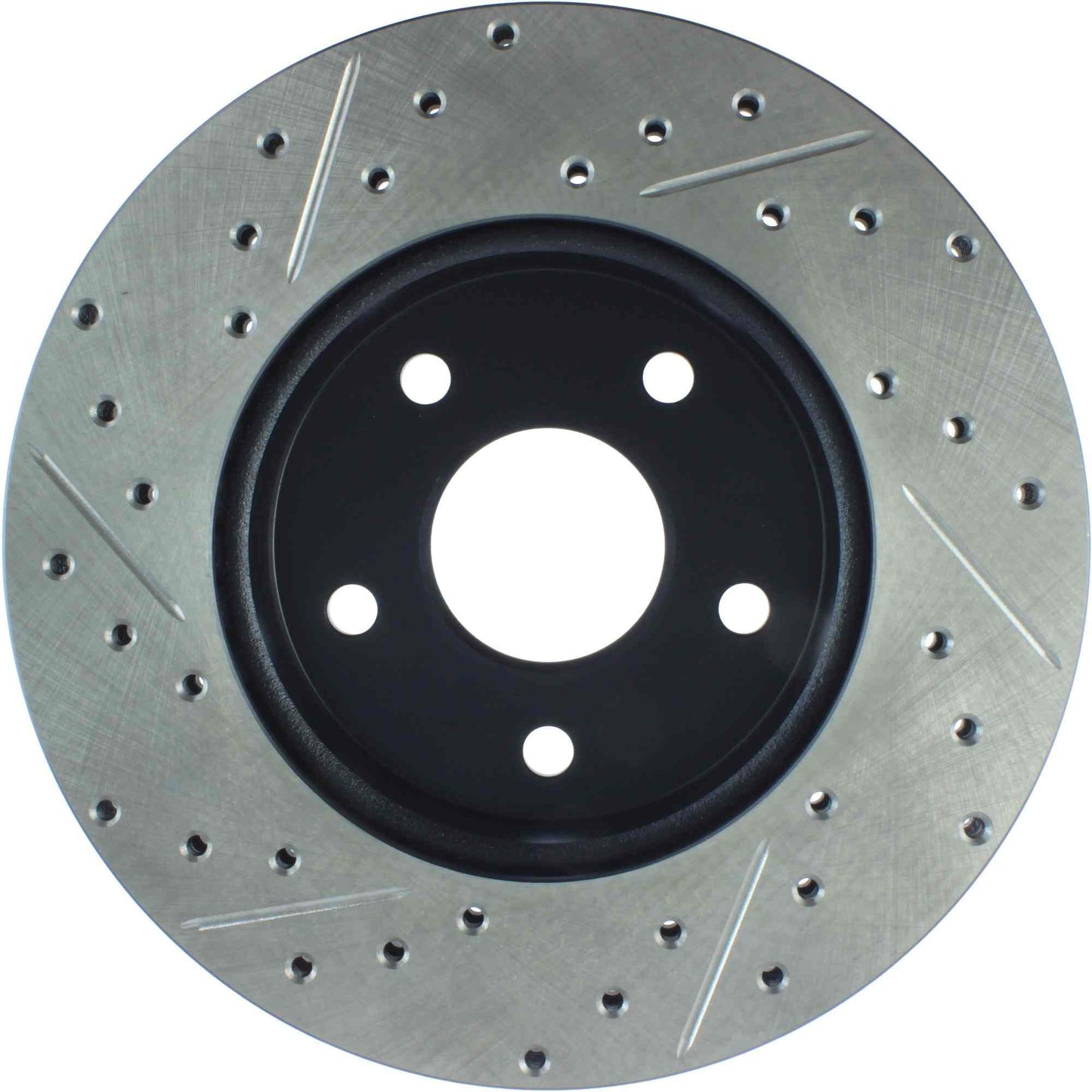 StopTech Sport Drilled/Slotted Brake Rotor; Front Left
