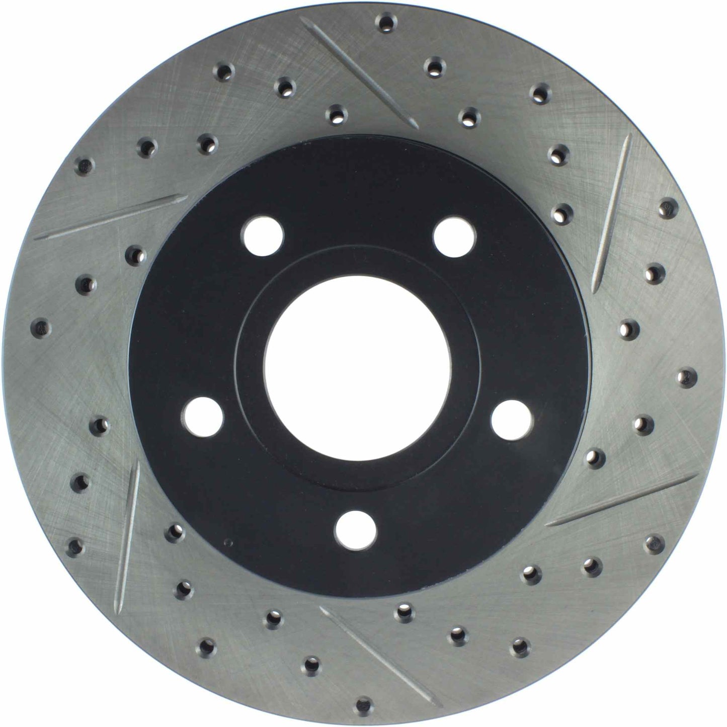 StopTech Sport Drilled/Slotted Brake Rotor; Front Left