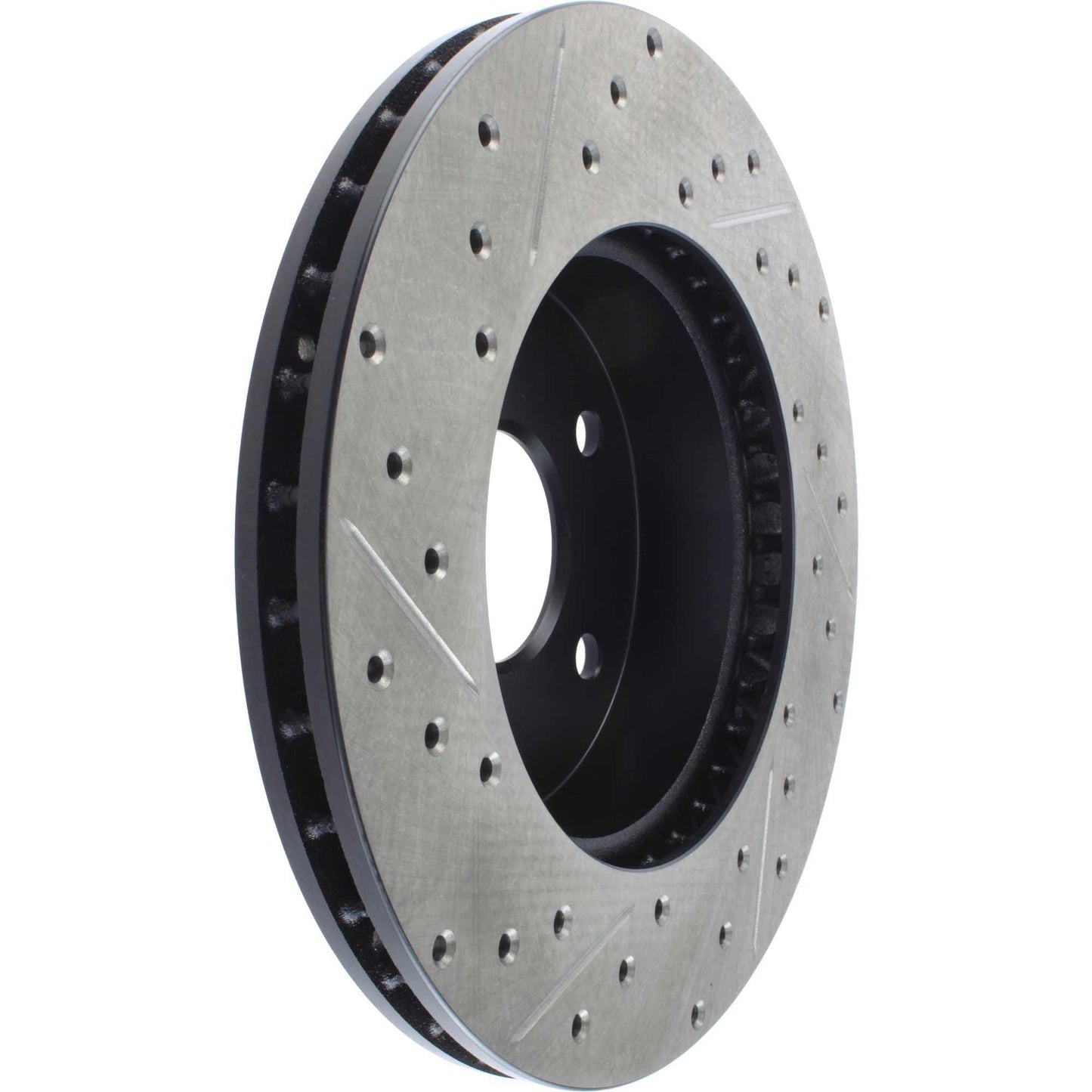 StopTech Sport Drilled/Slotted Brake Rotor; Front Left