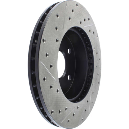 StopTech Sport Drilled/Slotted Brake Rotor; Front Left