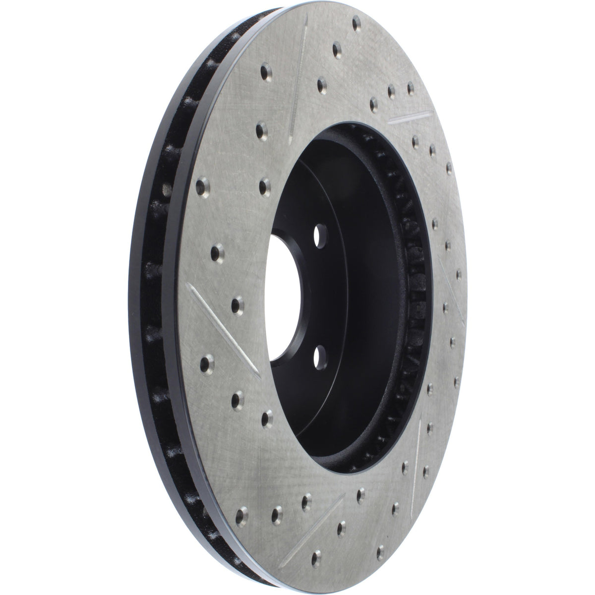 StopTech Sport Drilled/Slotted Brake Rotor; Front Left