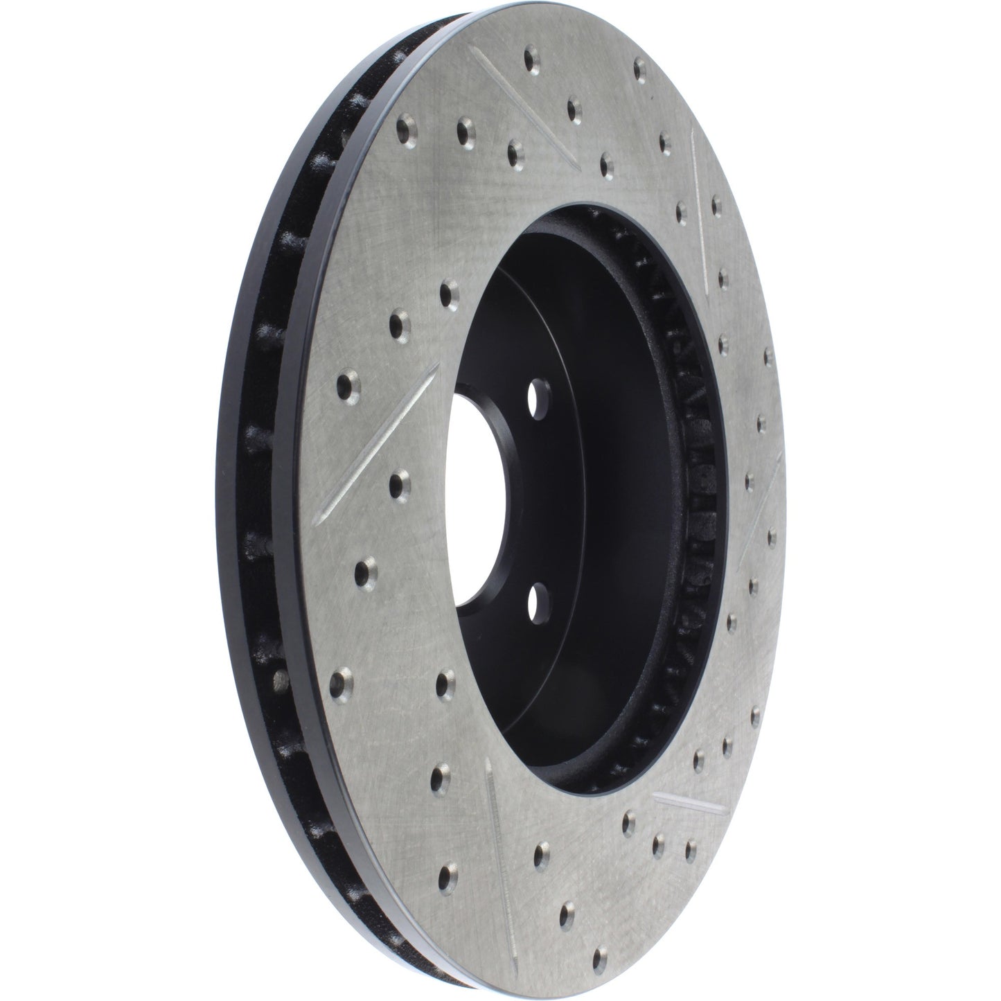 StopTech Sport Drilled/Slotted Brake Rotor; Front Right
