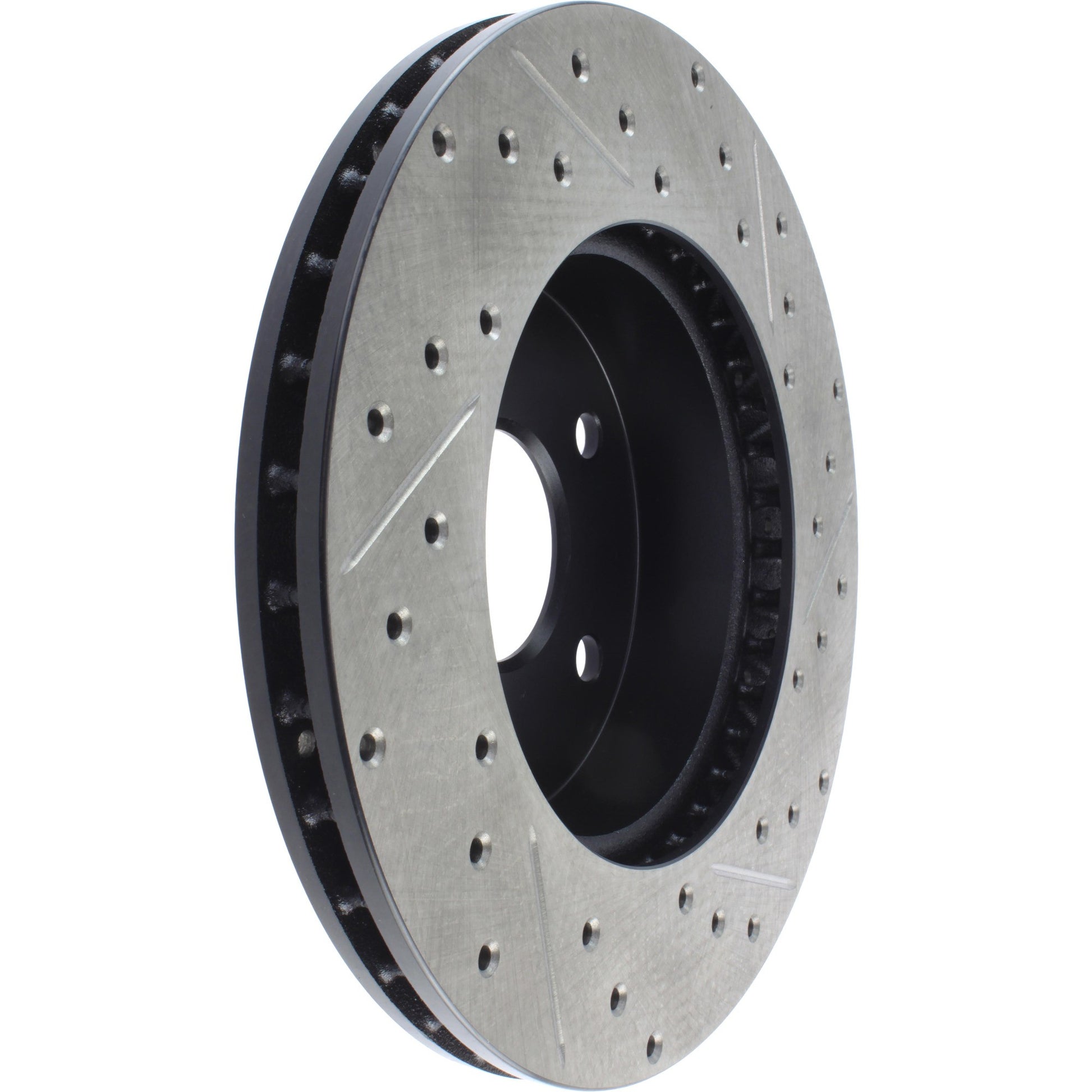 StopTech Sport Drilled/Slotted Brake Rotor; Front Right