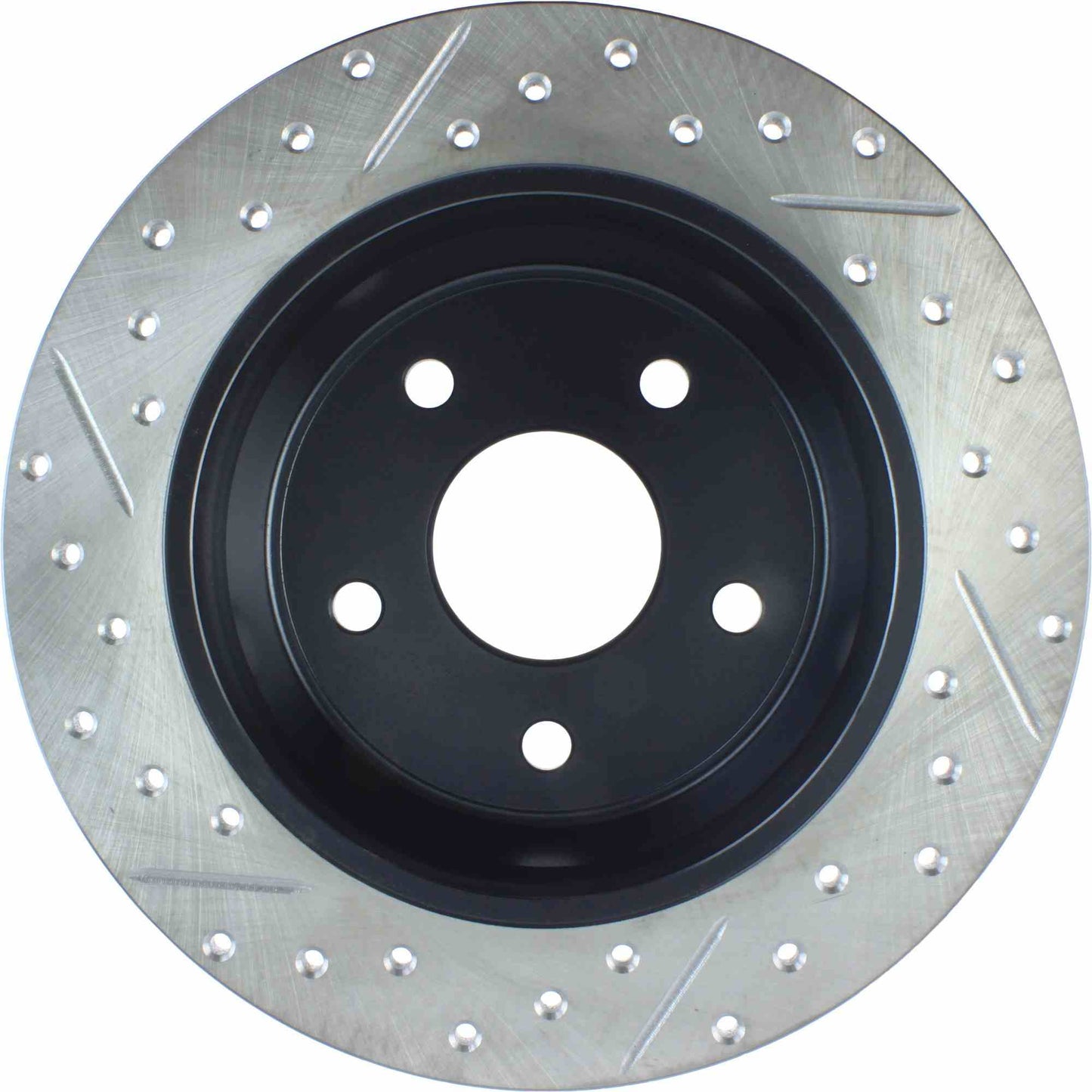 StopTech Sport Drilled/Slotted Brake Rotor; Rear Left
