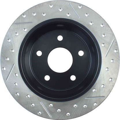 StopTech Sport Drilled/Slotted Brake Rotor; Rear Right