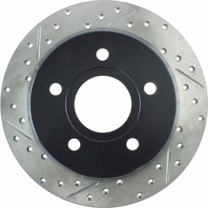 StopTech Sport Drilled/Slotted Brake Rotor; Rear Right