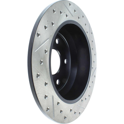 StopTech Sport Drilled/Slotted Brake Rotor; Rear Right
