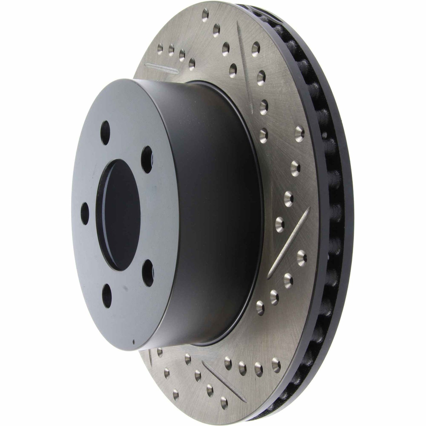 StopTech Sport Drilled/Slotted Brake Rotor; Front Left