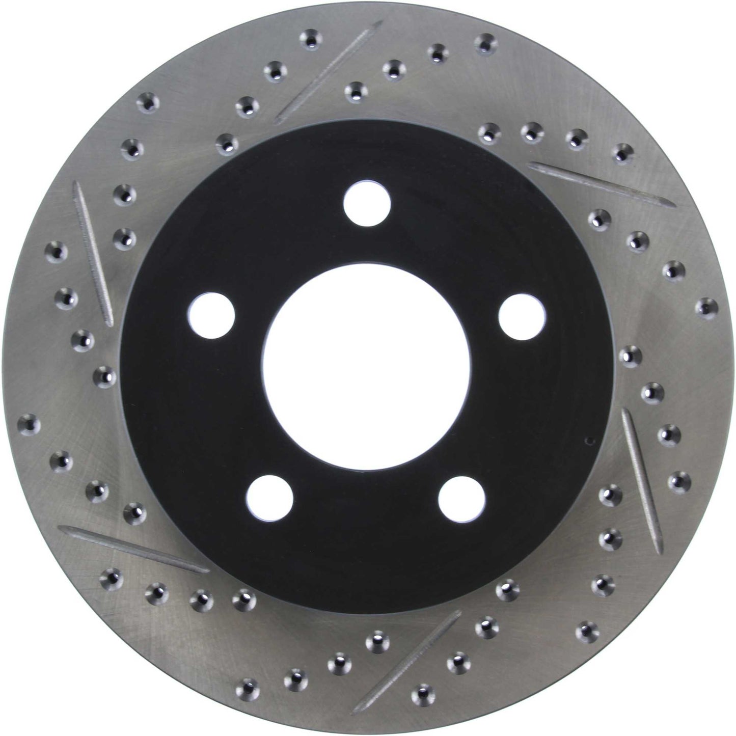 StopTech Sport Drilled/Slotted Brake Rotor; Front Right
