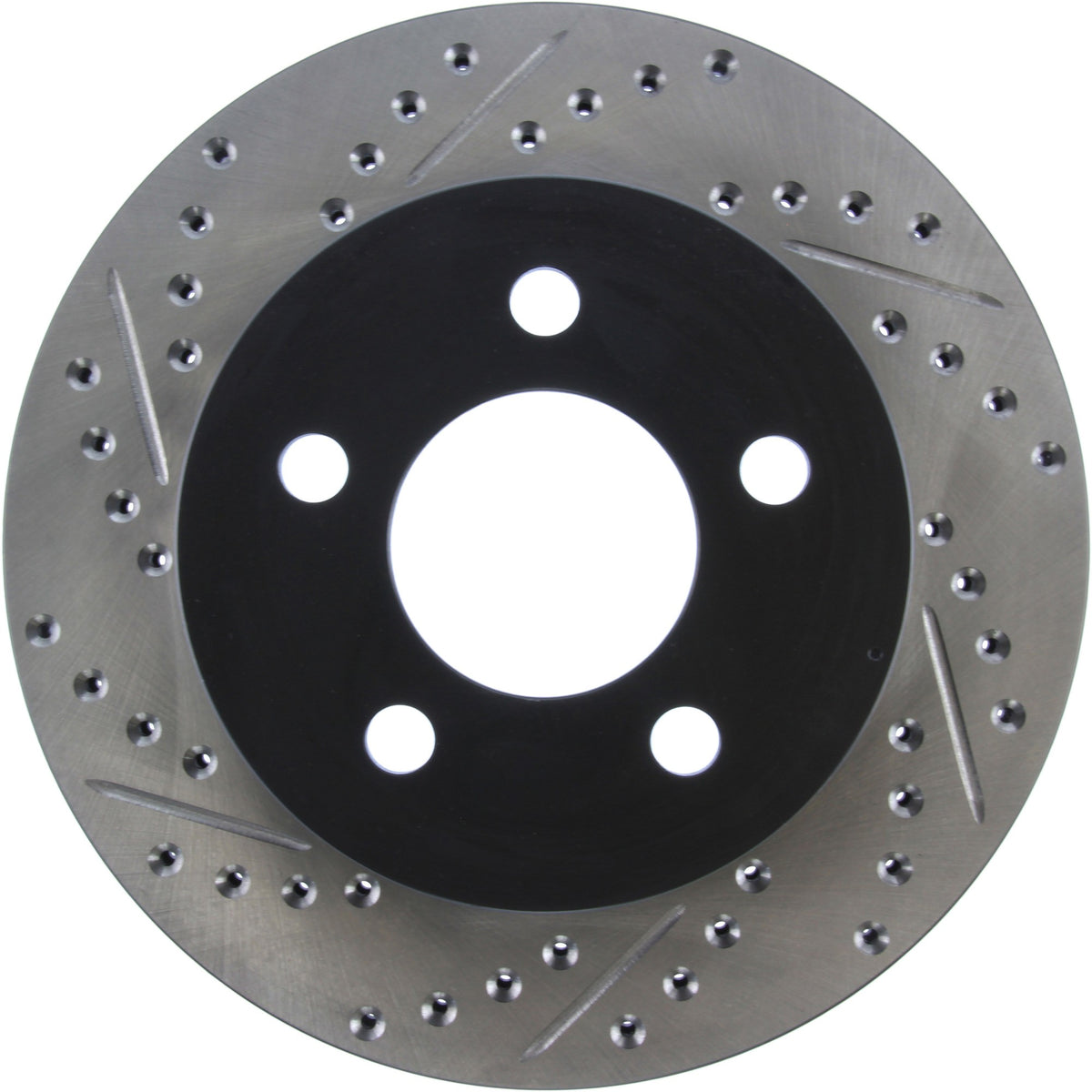 StopTech Sport Drilled/Slotted Brake Rotor; Front Right