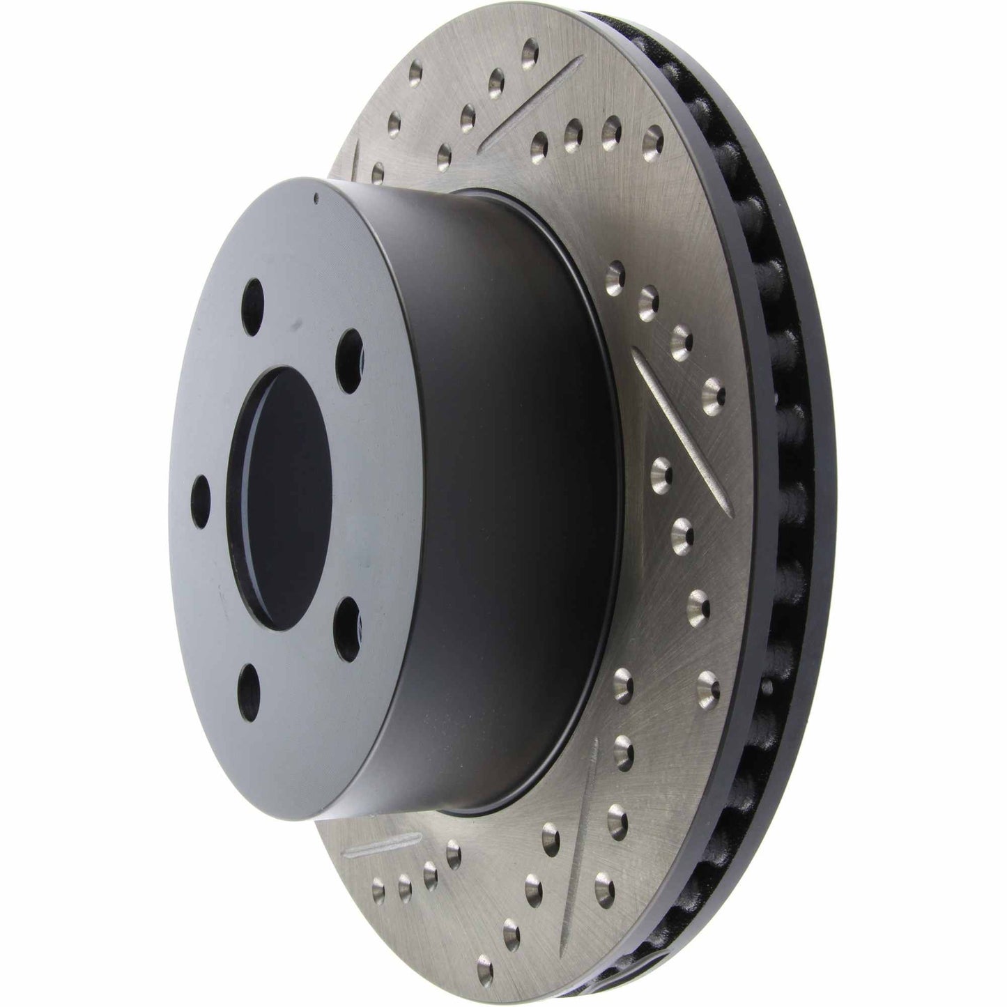 StopTech Sport Drilled/Slotted Brake Rotor; Front Right