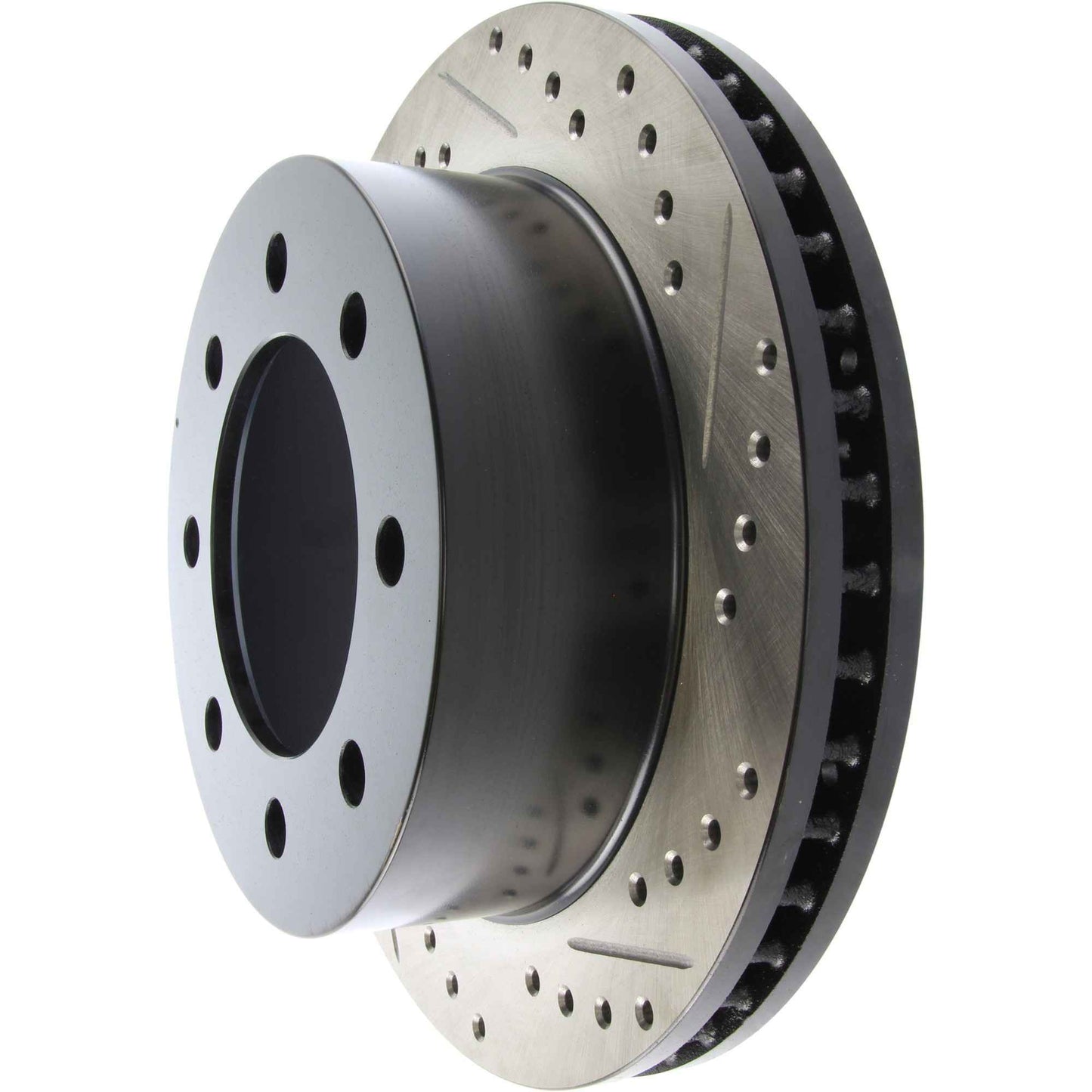 StopTech Sport Drilled/Slotted Brake Rotor; Front Left