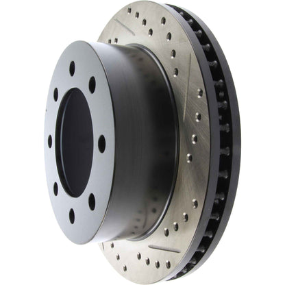StopTech Sport Drilled/Slotted Brake Rotor; Front Left