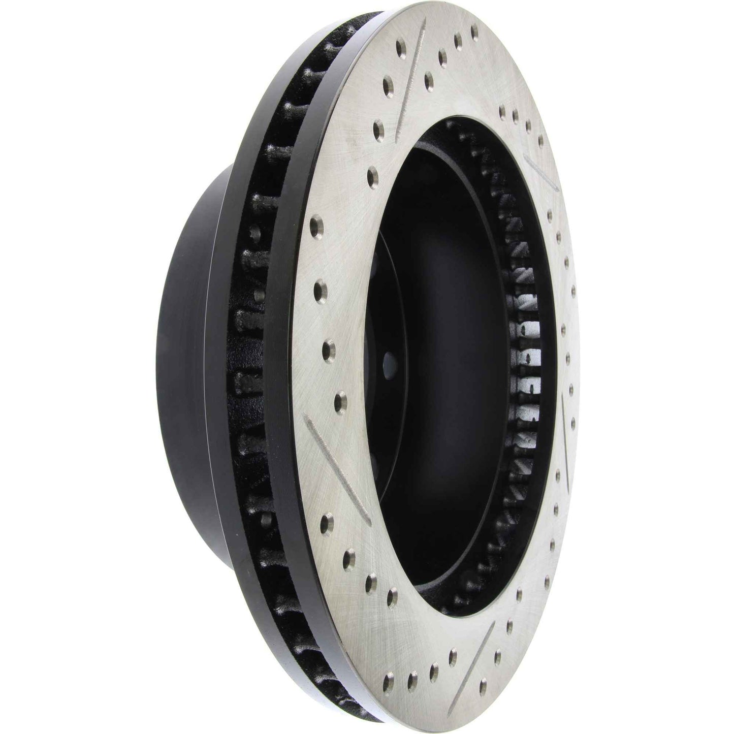 StopTech Sport Drilled/Slotted Brake Rotor; Front Left