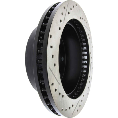 StopTech Sport Drilled/Slotted Brake Rotor; Front Left
