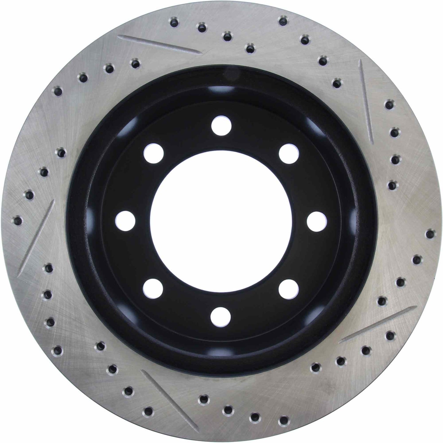 StopTech Sport Drilled/Slotted Brake Rotor; Front Right