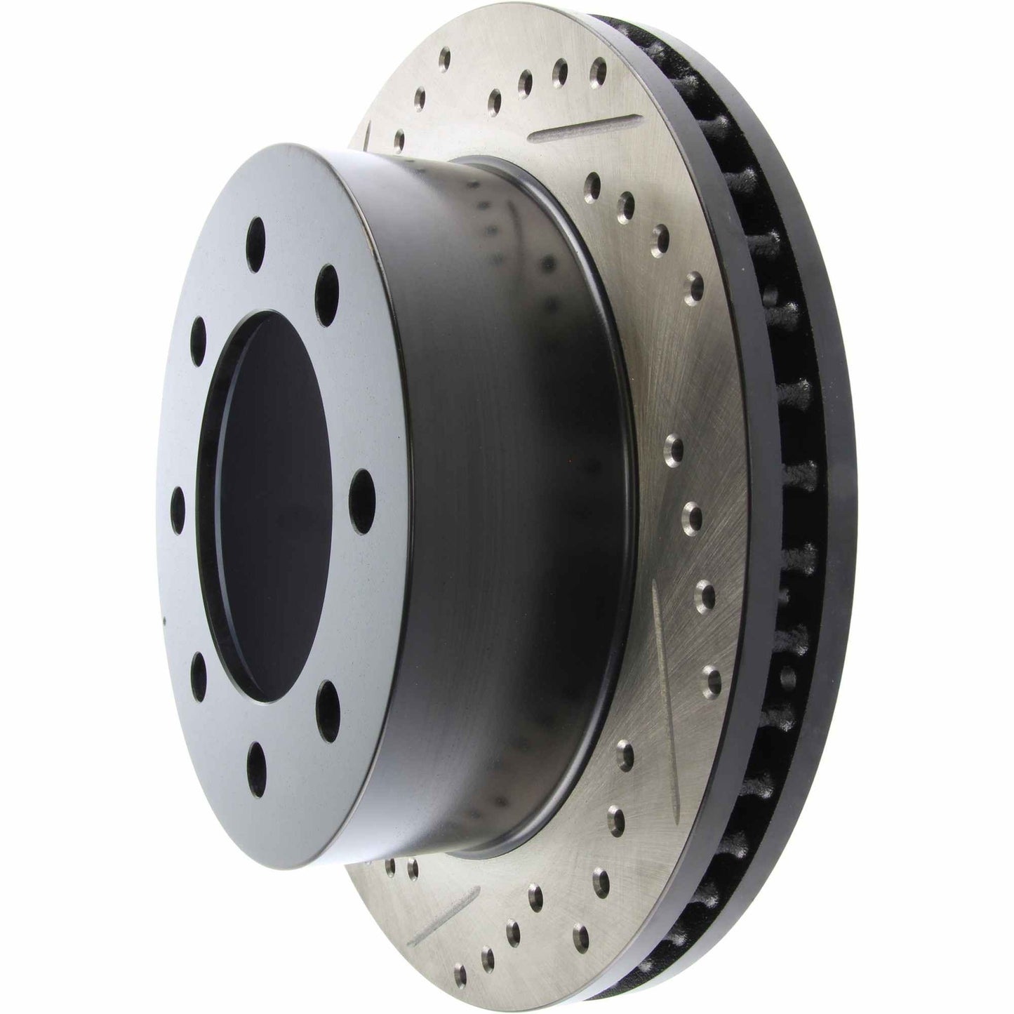 StopTech Sport Drilled/Slotted Brake Rotor; Front Right