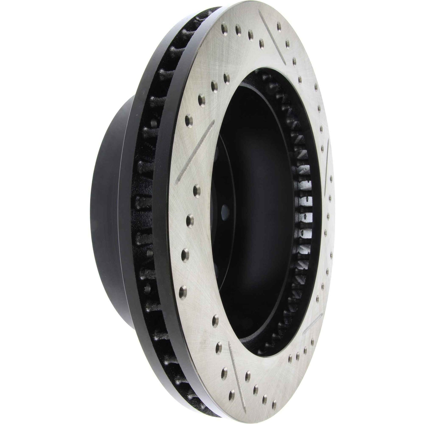 StopTech Sport Drilled/Slotted Brake Rotor; Front Right