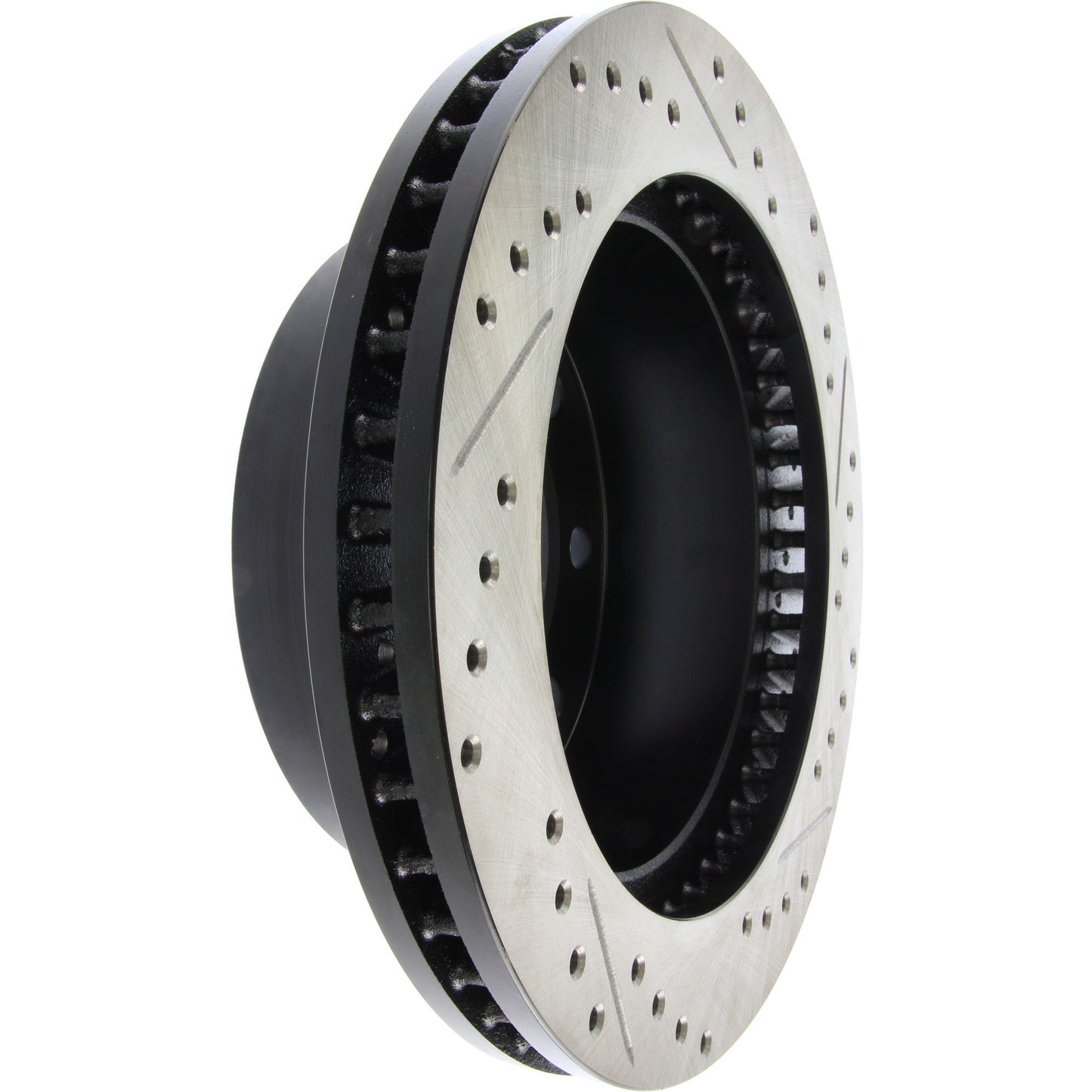 StopTech Sport Drilled/Slotted Brake Rotor; Front Right