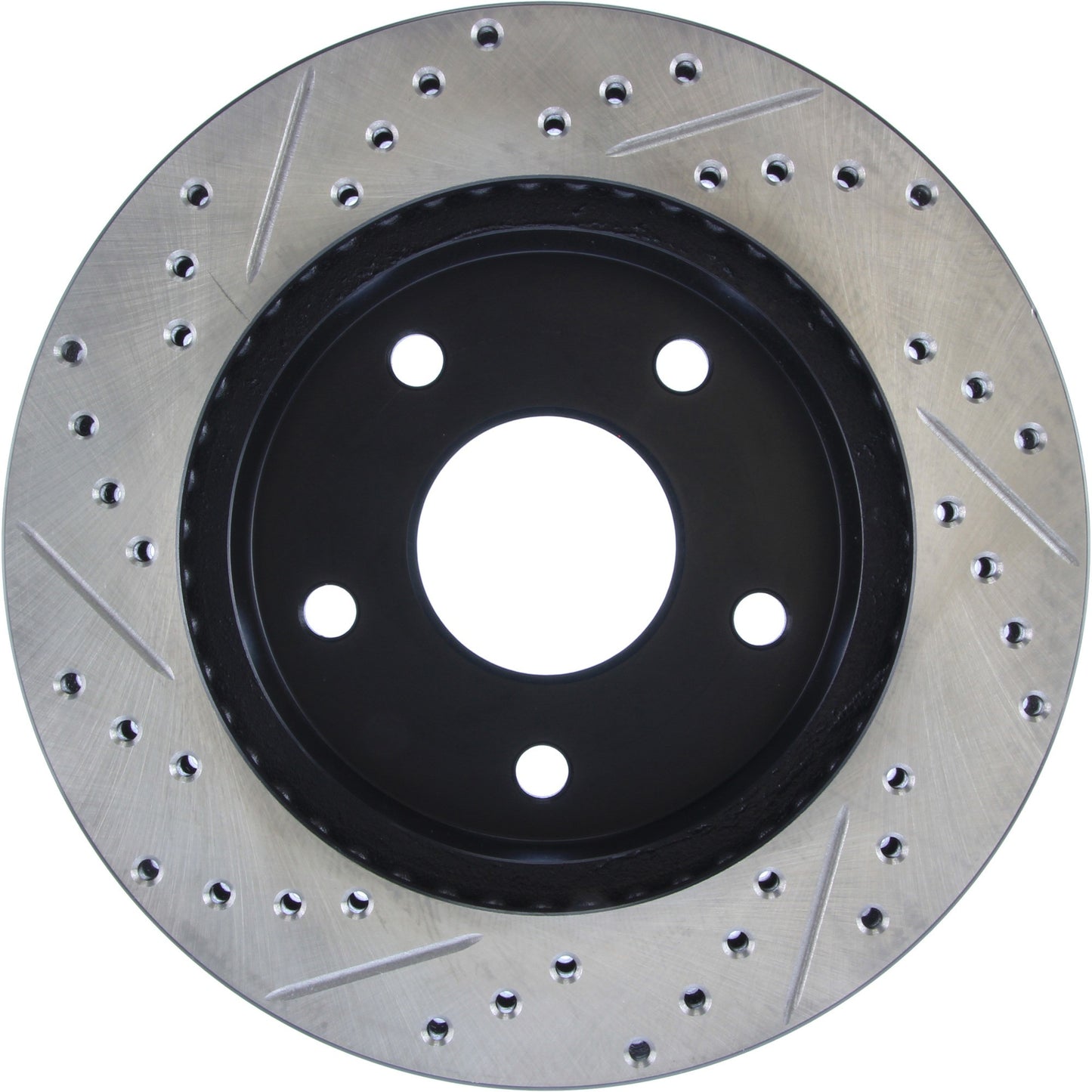 StopTech Sport Drilled/Slotted Brake Rotor; Front Left