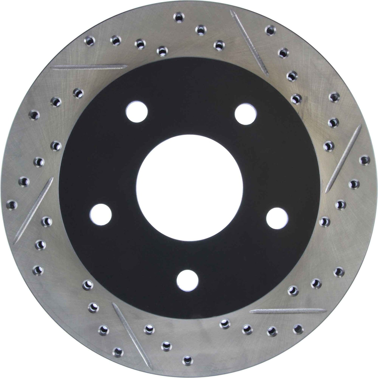 StopTech Sport Drilled/Slotted Brake Rotor; Front Left