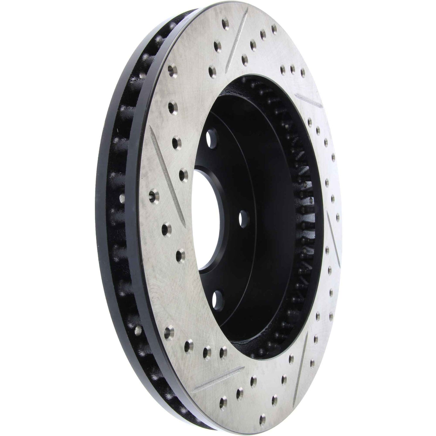 StopTech Sport Drilled/Slotted Brake Rotor; Front Left