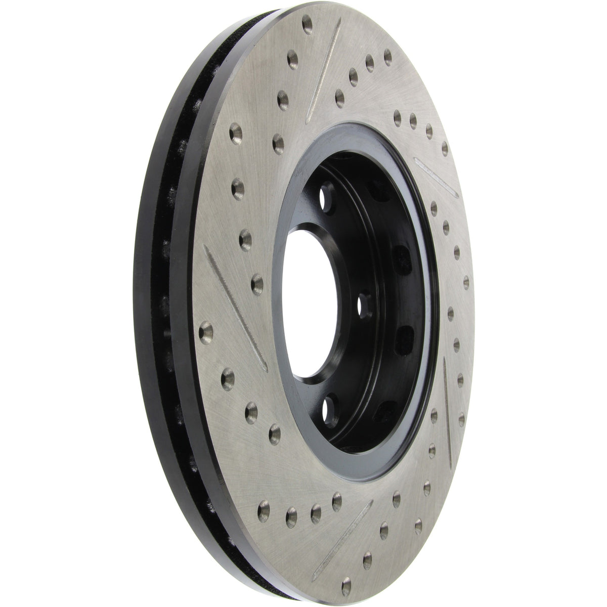 StopTech Sport Drilled/Slotted Brake Rotor; Front Left
