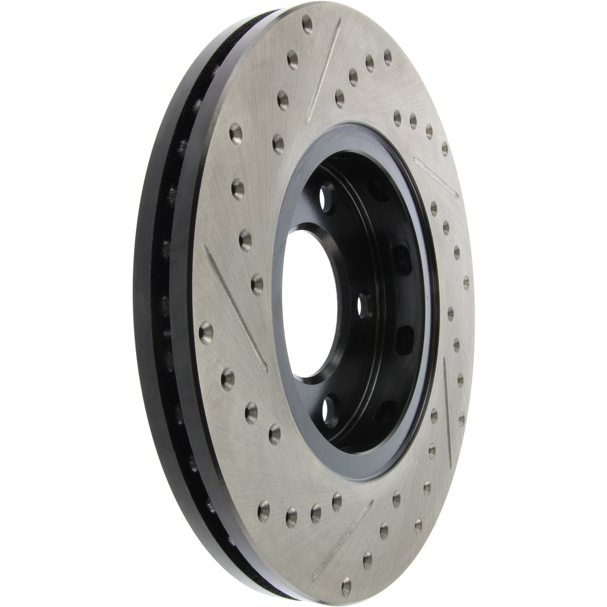 StopTech Sport Drilled/Slotted Brake Rotor; Front Left