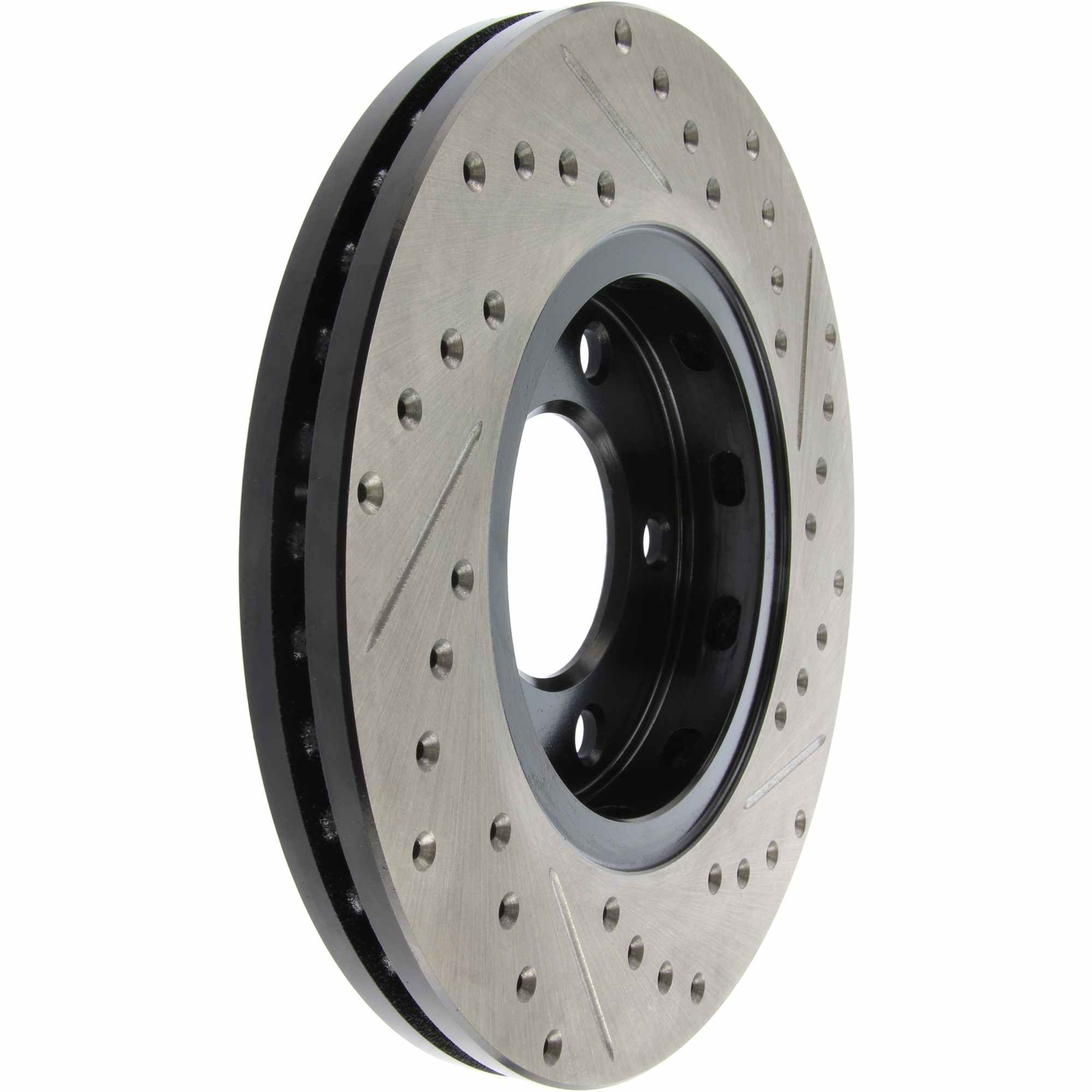 StopTech Sport Drilled/Slotted Brake Rotor; Front Right