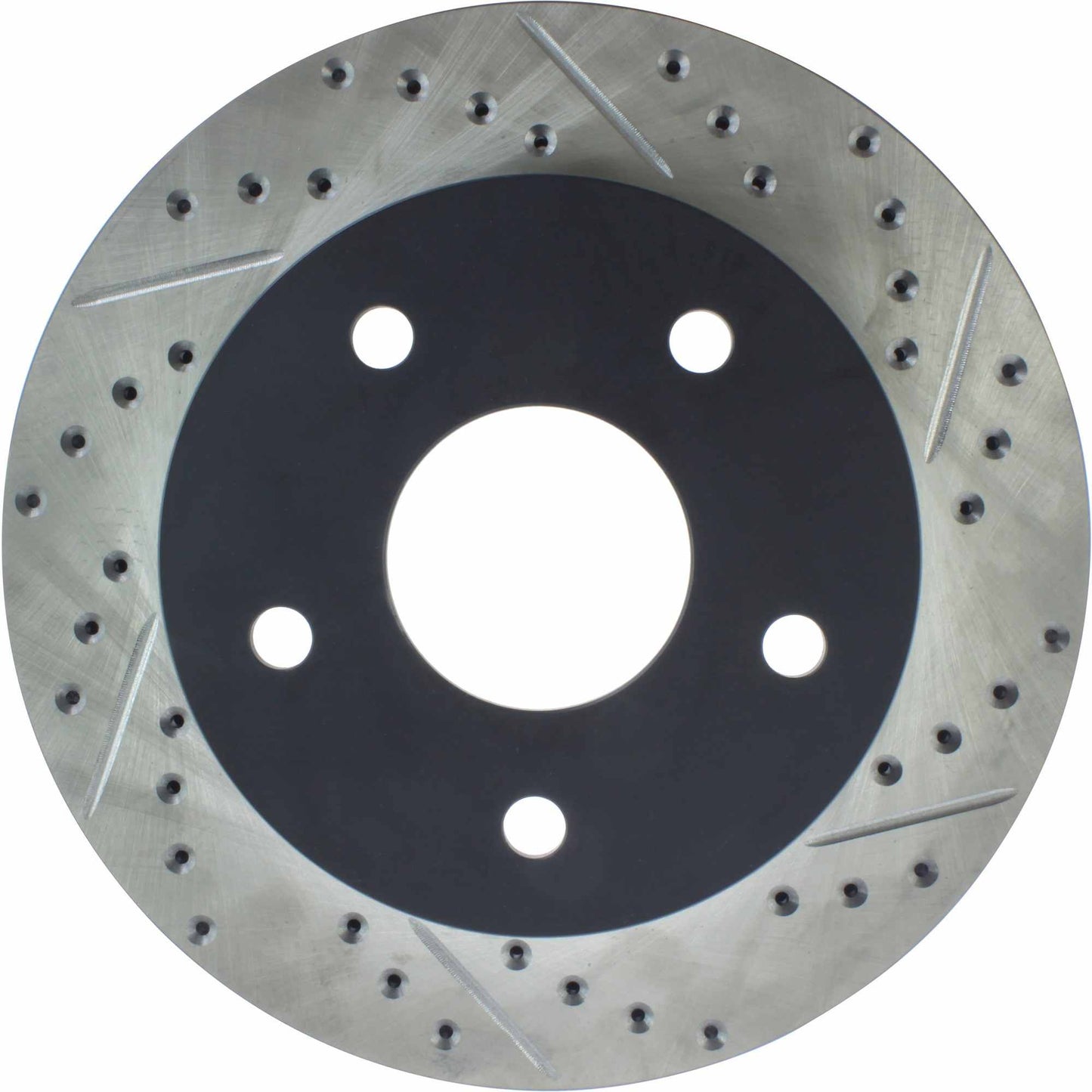 StopTech Sport Drilled/Slotted Brake Rotor; Front Left
