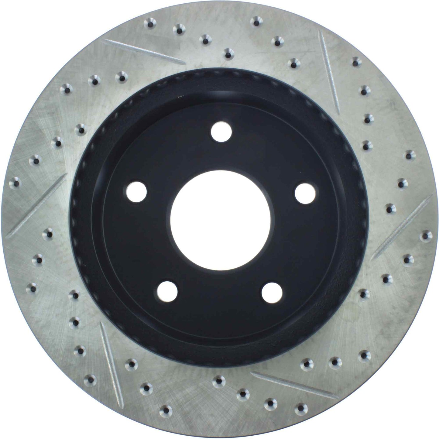 StopTech Sport Drilled/Slotted Brake Rotor; Front Right