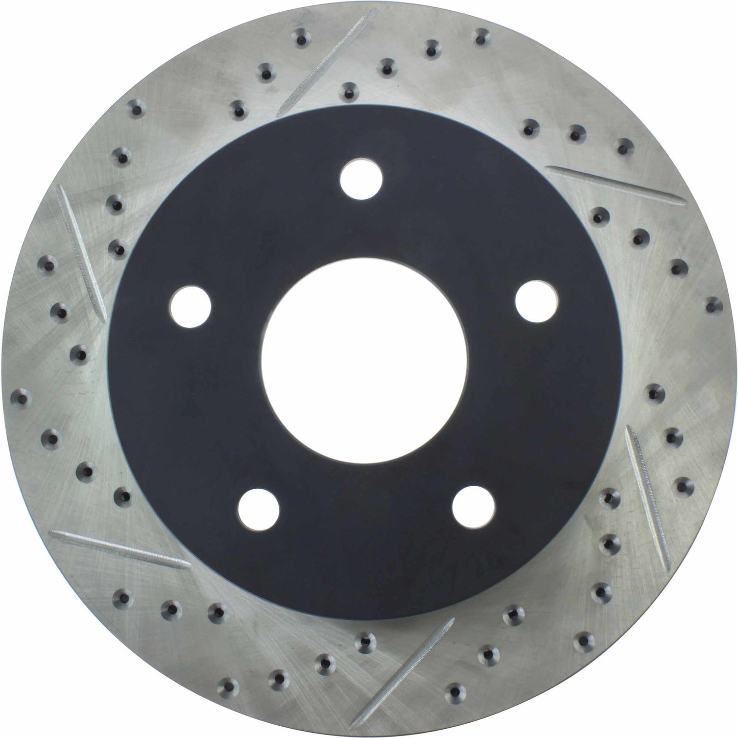 StopTech Sport Drilled/Slotted Brake Rotor; Front Right