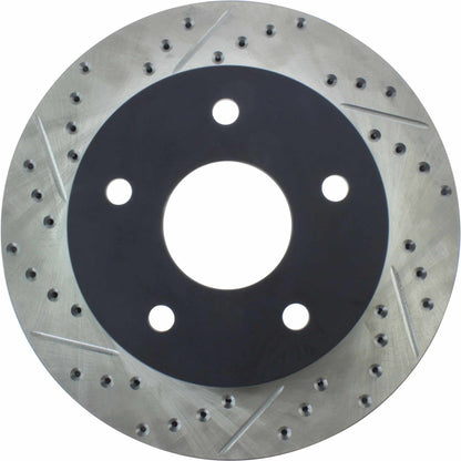 StopTech Sport Drilled/Slotted Brake Rotor; Front Right
