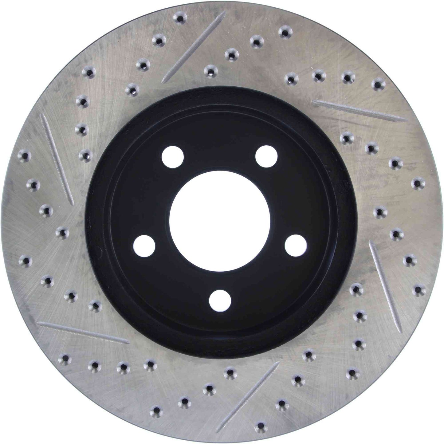StopTech Sport Drilled/Slotted Brake Rotor; Front Left