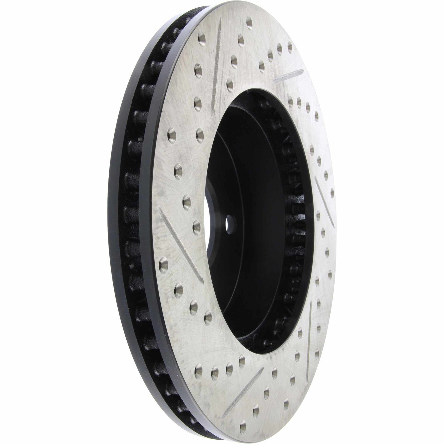 StopTech Sport Drilled/Slotted Brake Rotor; Front Left