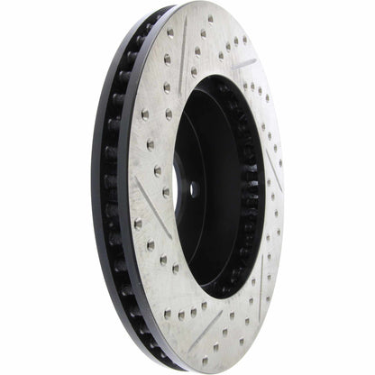 StopTech Sport Drilled/Slotted Brake Rotor; Front Left