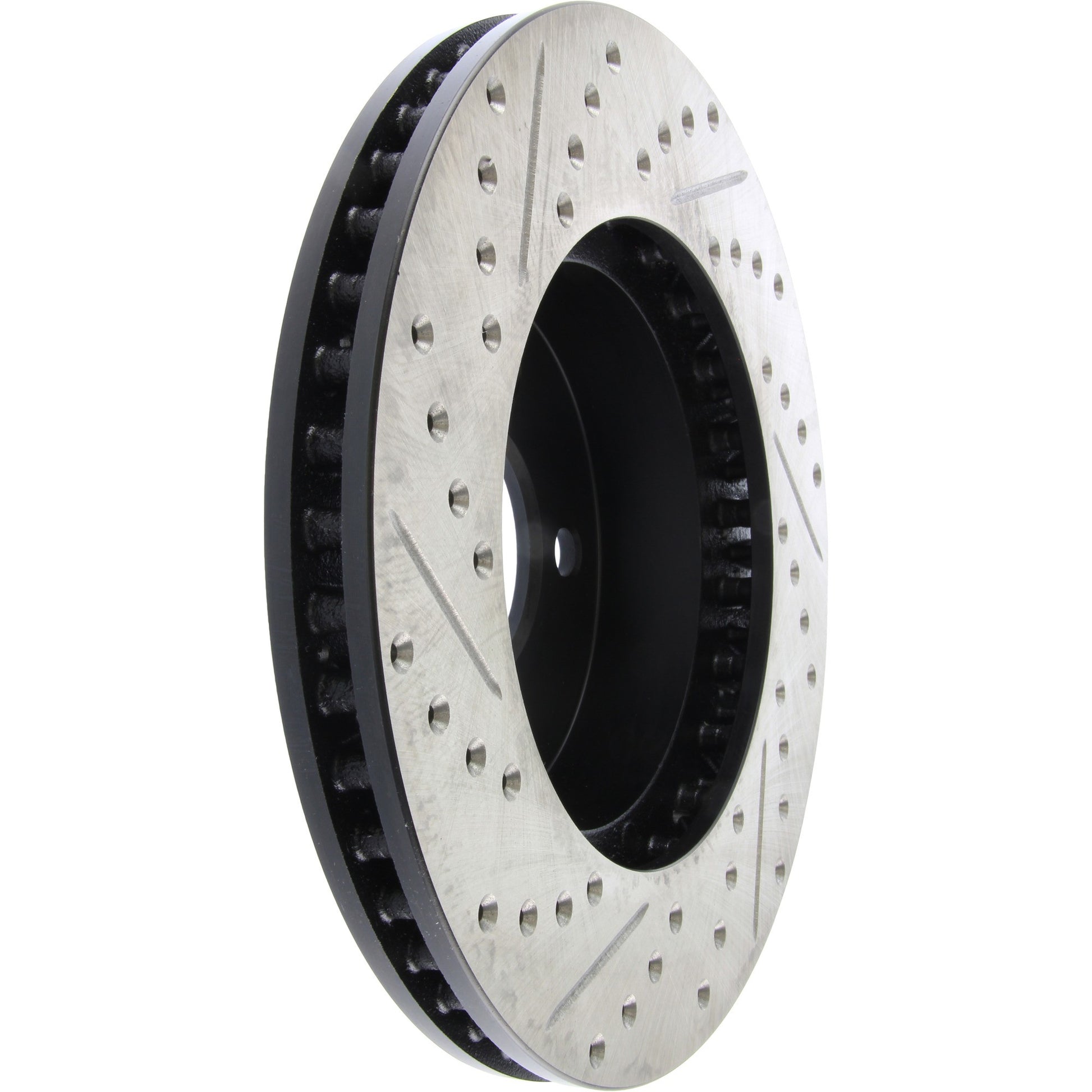 StopTech Sport Drilled/Slotted Brake Rotor; Front Left