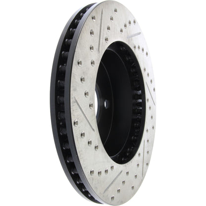 StopTech Sport Drilled/Slotted Brake Rotor; Front Left