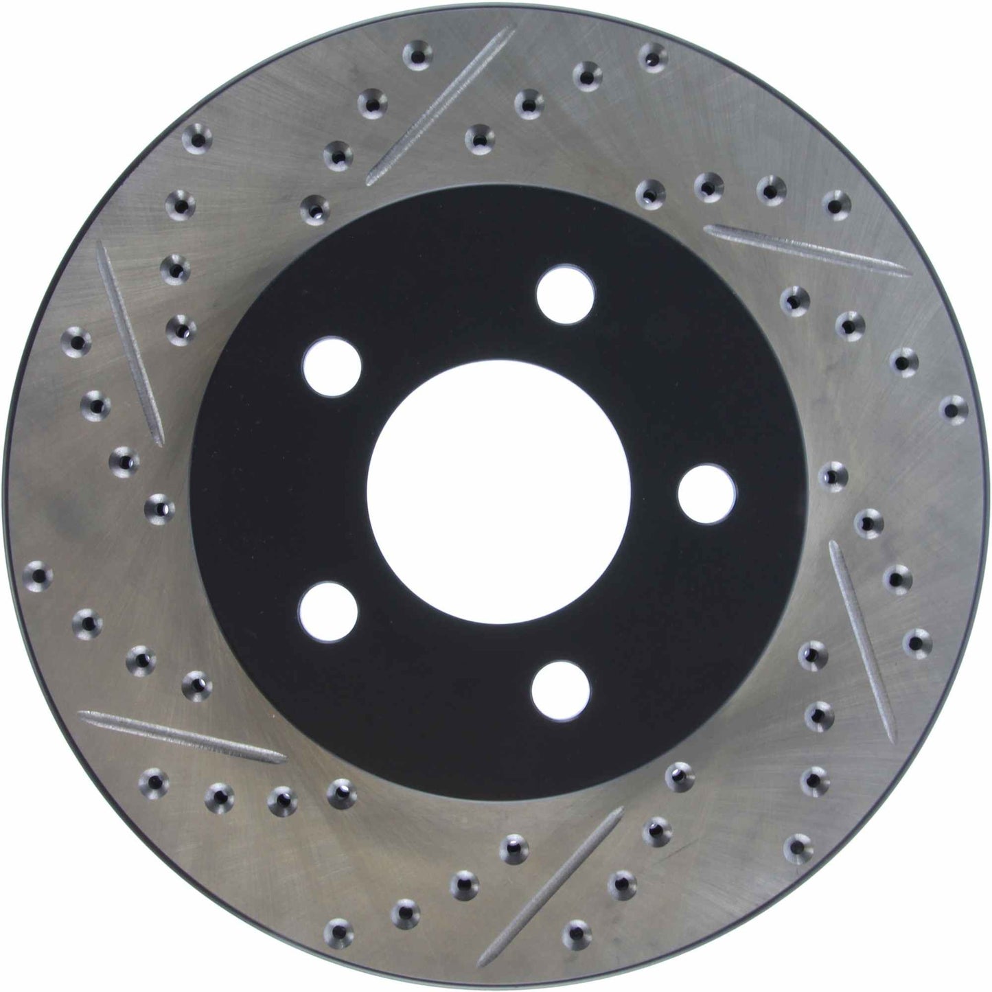 StopTech Sport Drilled/Slotted Brake Rotor; Front Right